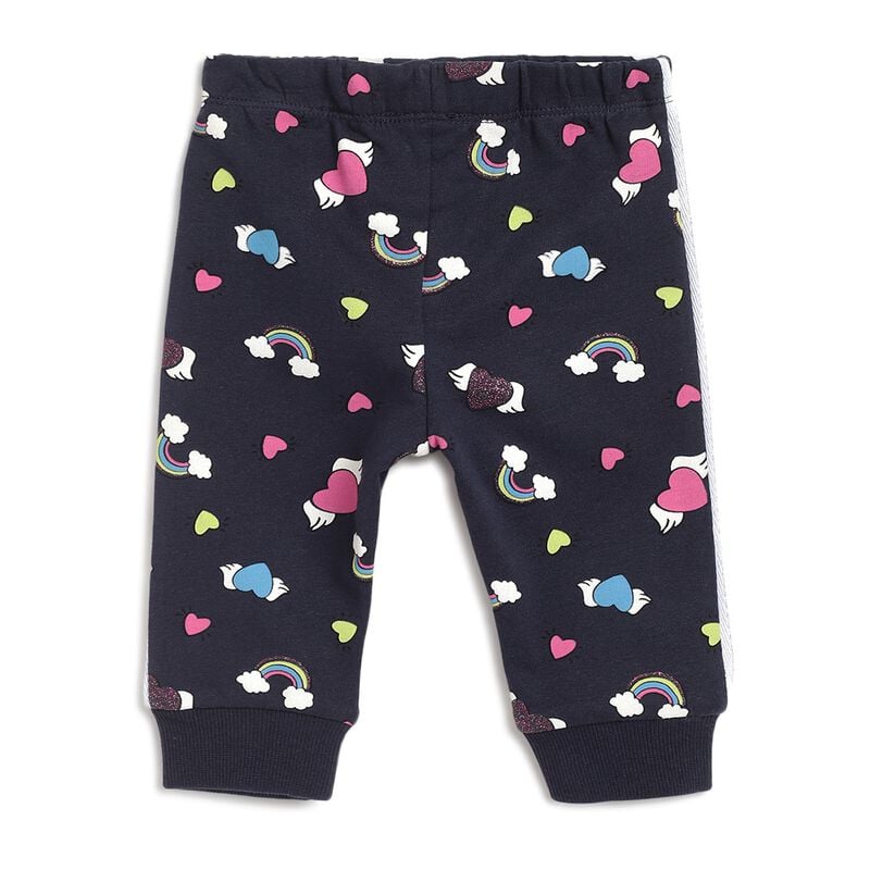 Boys French Terry Long Trousers -All Over Print image number 1